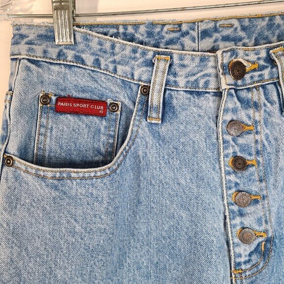 Vintage Paris Sport Club Button Fly Jeans - Picture 2 of 10